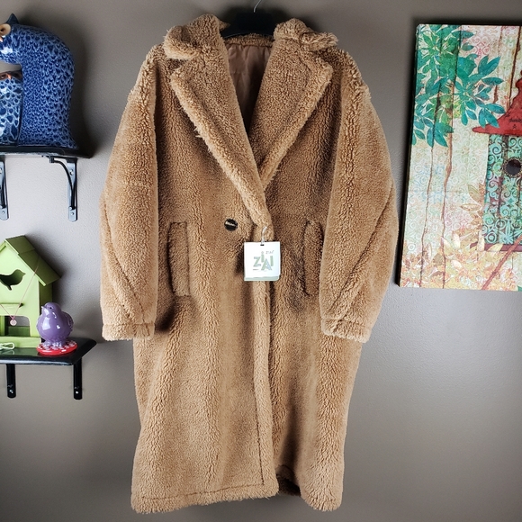 ZIAI Teddy faux fur coat EU 42 - Picture 11 of 16